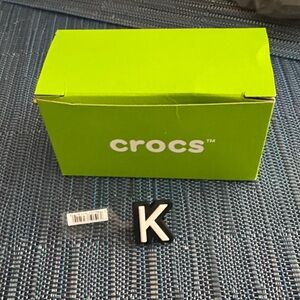 CROCS Bright Black 'K' Charm